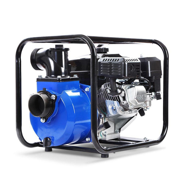 Giantz 8HP 3" Petrol Water Pump Garden Irrigation Transfer Blue - John Cootes