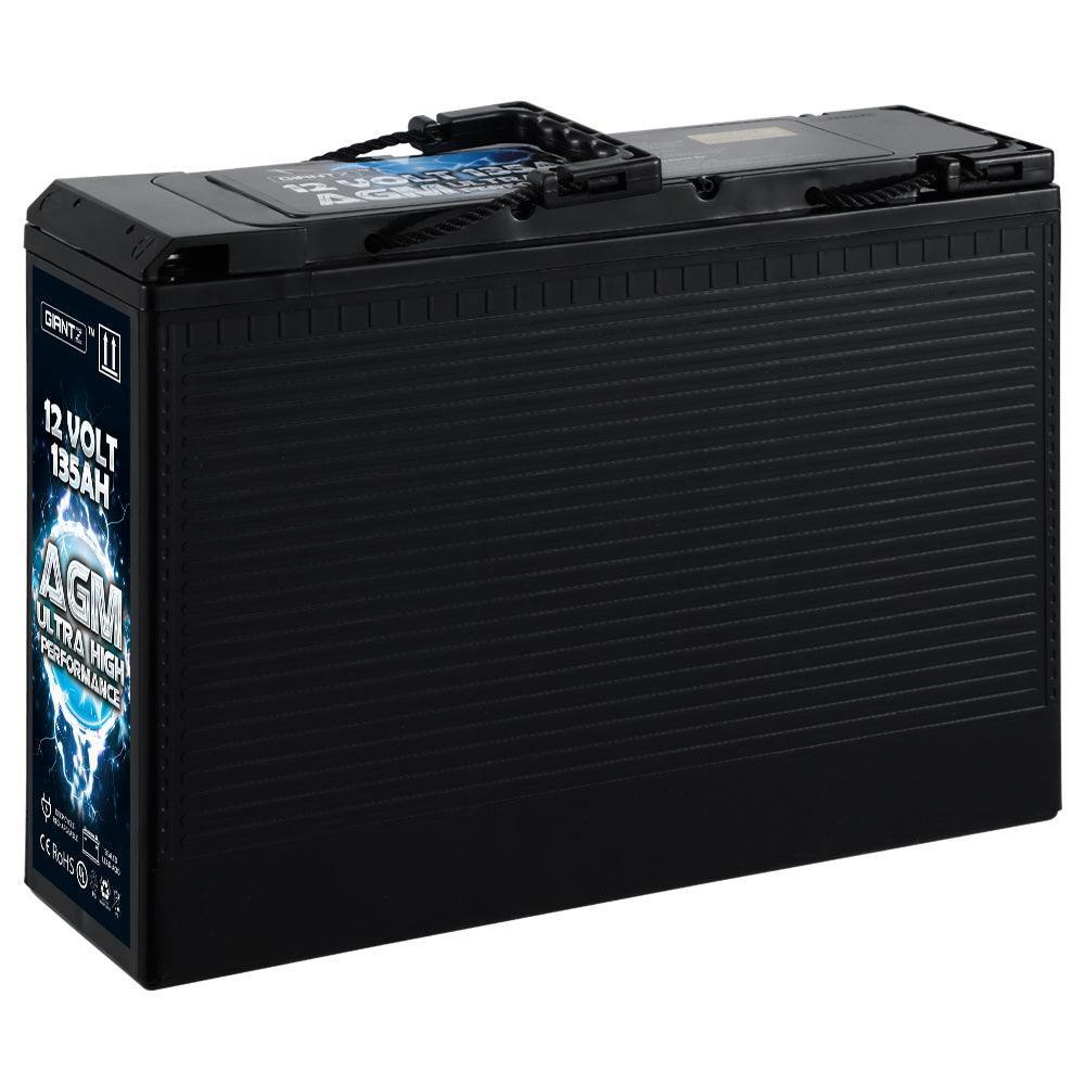 Giantz AGM Deep Cycle Battery 12V 135Ah Portable 4WD Sealed Marine Solar Slim - John Cootes