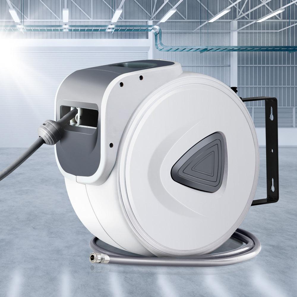 Giantz Air Hose Reel 20m Retractable Rewind Swivel Wall Mount Compressor Garage - John Cootes