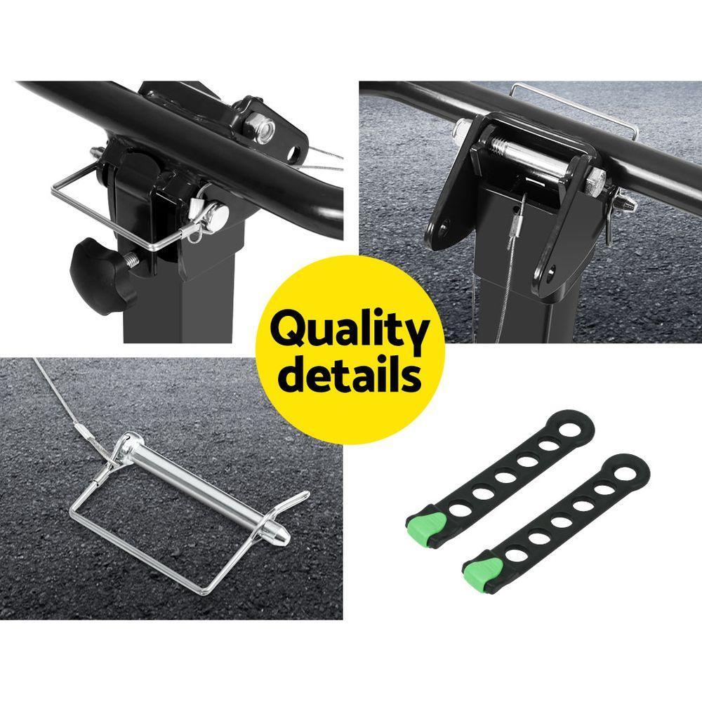 Giantz Bike Carrier 4 Bicycle Car Rear Rack Hitch Mount 2" Towbar Foldable Steel - John Cootes