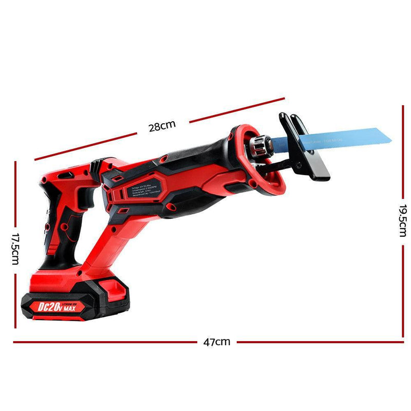 GIANTZ Cordless Reciprocating Saw Electric Corded 20V Lithium Sabre Saw Tool - John Cootes