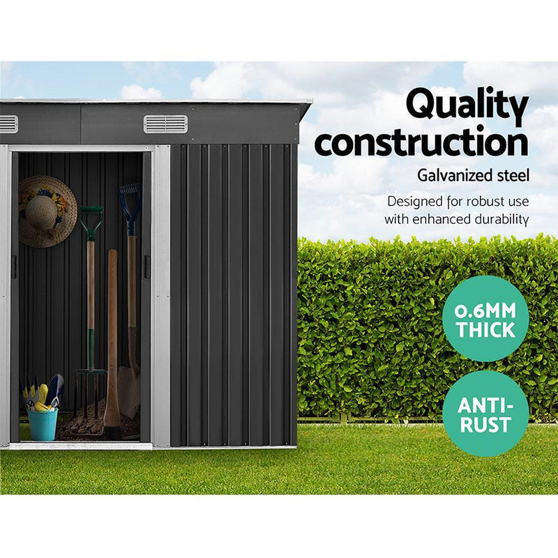 Giantz Garden Shed Outdoor Storage Sheds Tool Workshop 2.38x1.31M with Base - John Cootes