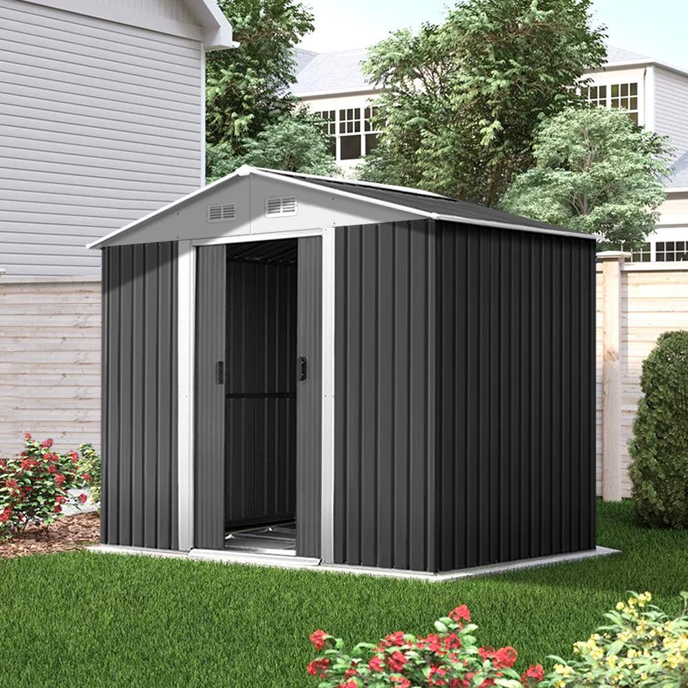 Giantz Garden Shed Outdoor Storage Sheds Tool Workshop 2.58X2.07M with Base - John Cootes