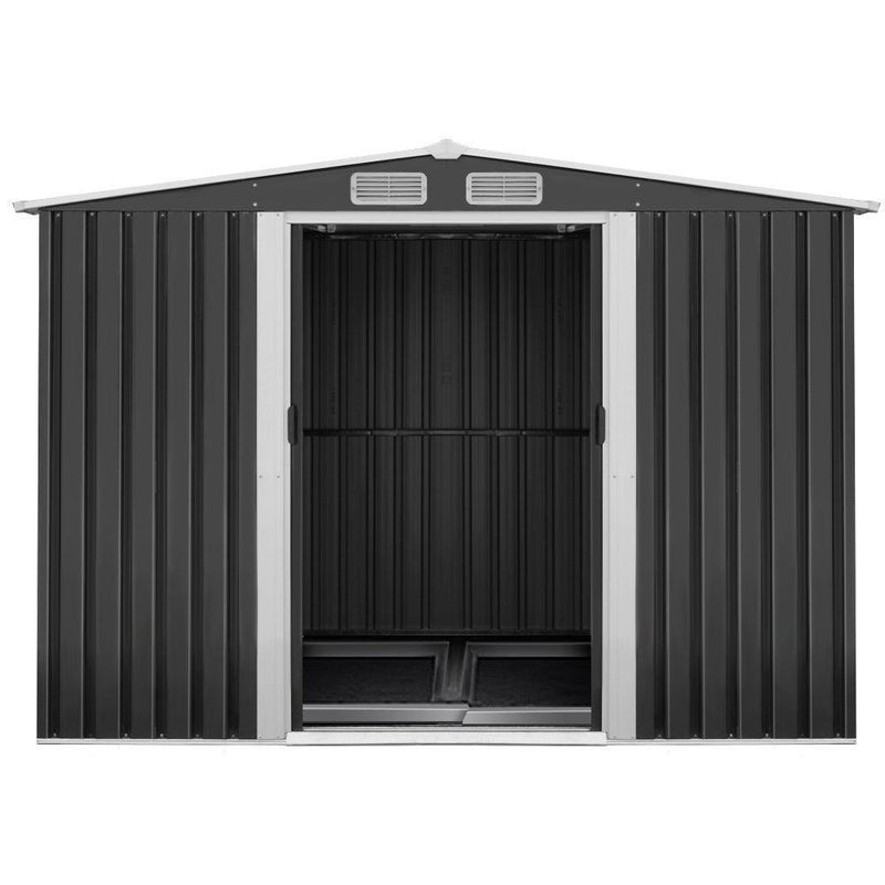 Giantz Garden Shed Outdoor Storage Sheds Tool Workshop 2.58X3.14X2.02M with Base - John Cootes