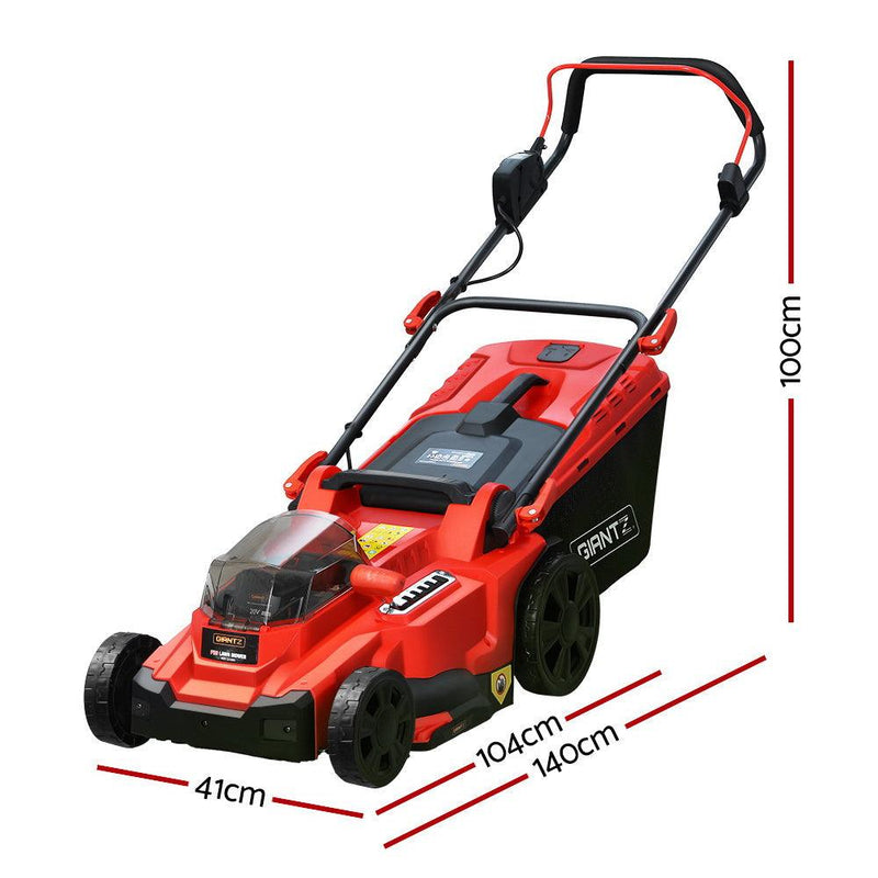 Giantz Lawn Mower Cordless Electric Lawnmower Lithium 40V Battery Powered Catch - John Cootes