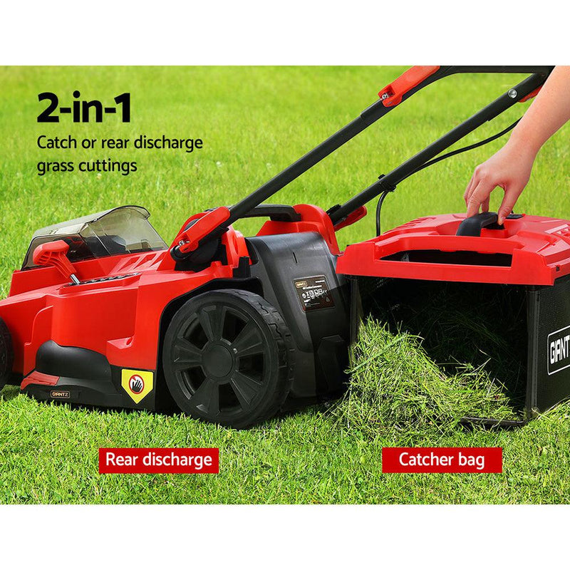 Giantz Lawn Mower Cordless Electric Lawnmower Lithium 40V Battery Powered Catch - John Cootes