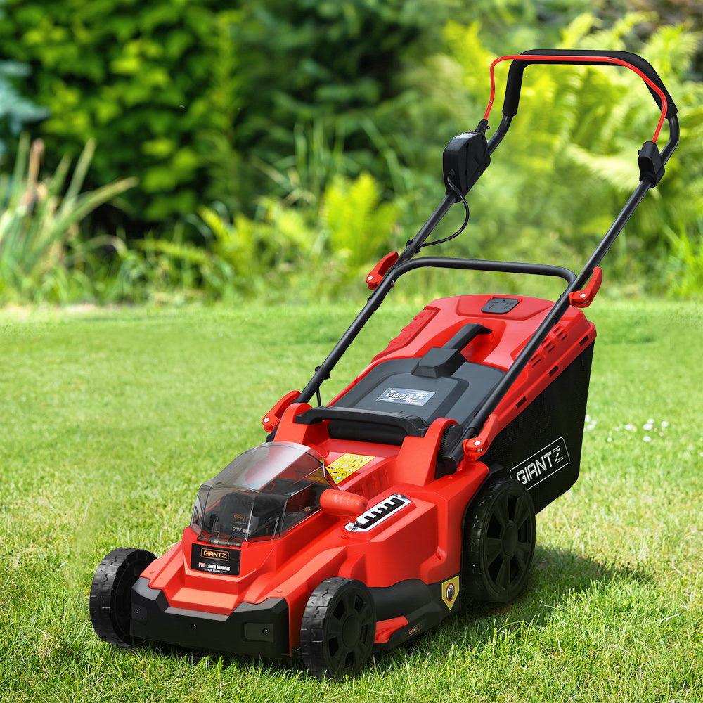 Giantz Lawn Mower Cordless Electric Lawnmower Lithium 40V Battery Powered Catch - John Cootes