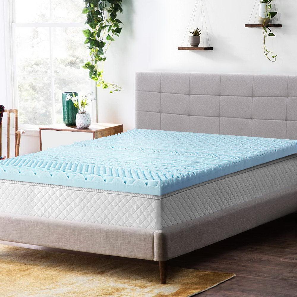 Giselle Bedding 11-zone Memory Foam Mattress Topper 8cm - Double - John Cootes