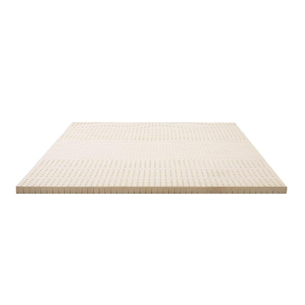 Giselle Bedding 7 Zone Latex Mattress Topper Underlay 7.5cm Queen Mat Pad Cover - John Cootes