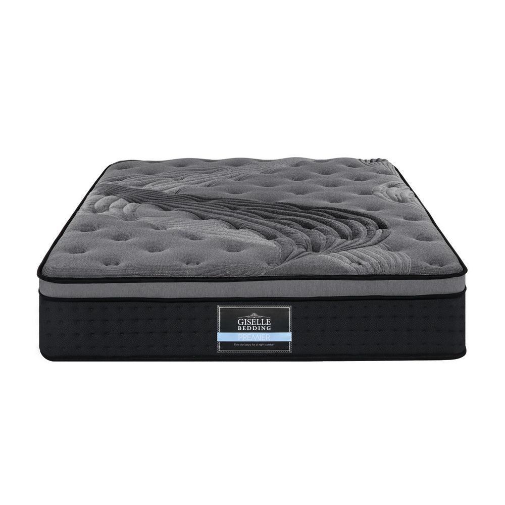 Giselle Bedding Alanya Euro Top Pocket Spring Mattress 34cm Thick - Single - John Cootes