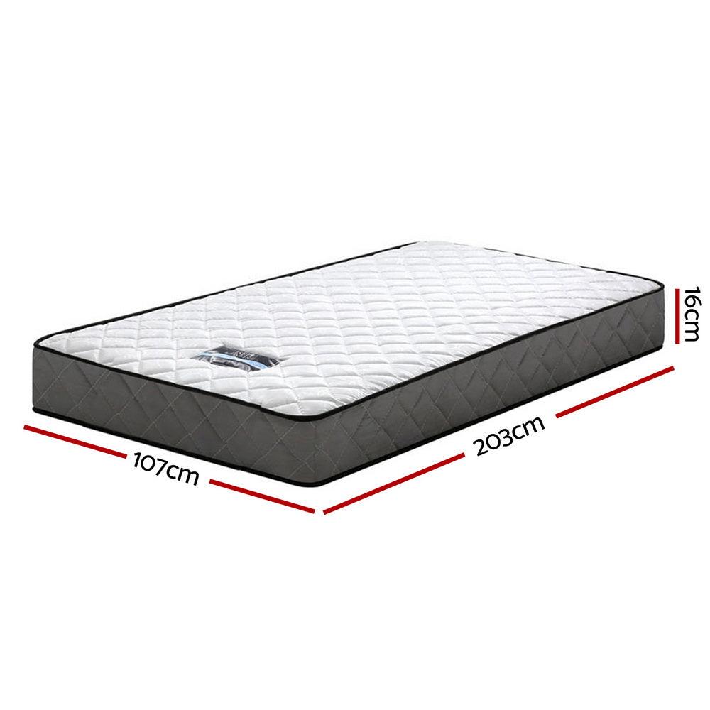 Giselle Bedding Alzbeta Bonnell Spring Mattress 16cm Thick King Single - John Cootes