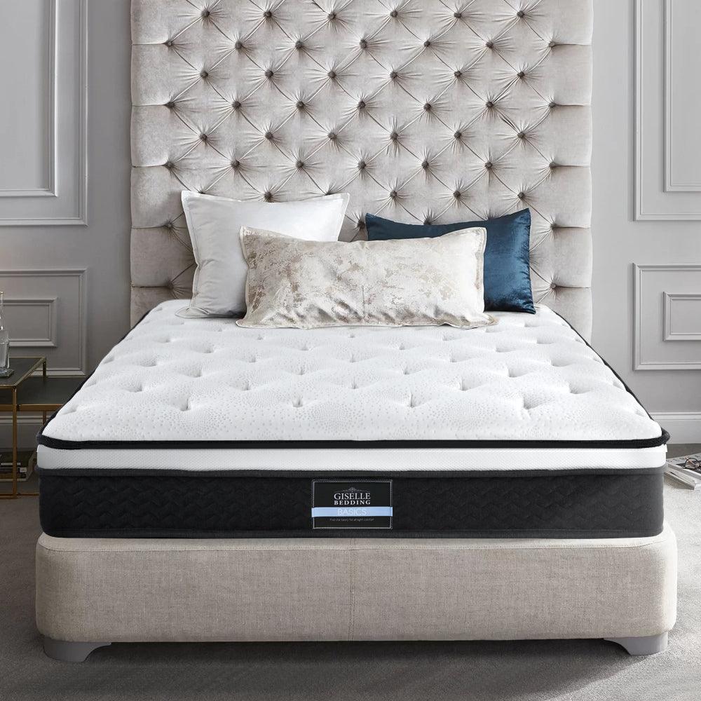 Giselle Bedding Bonita Euro Top Bonnell Spring Mattress 21cm Thick - King - John Cootes