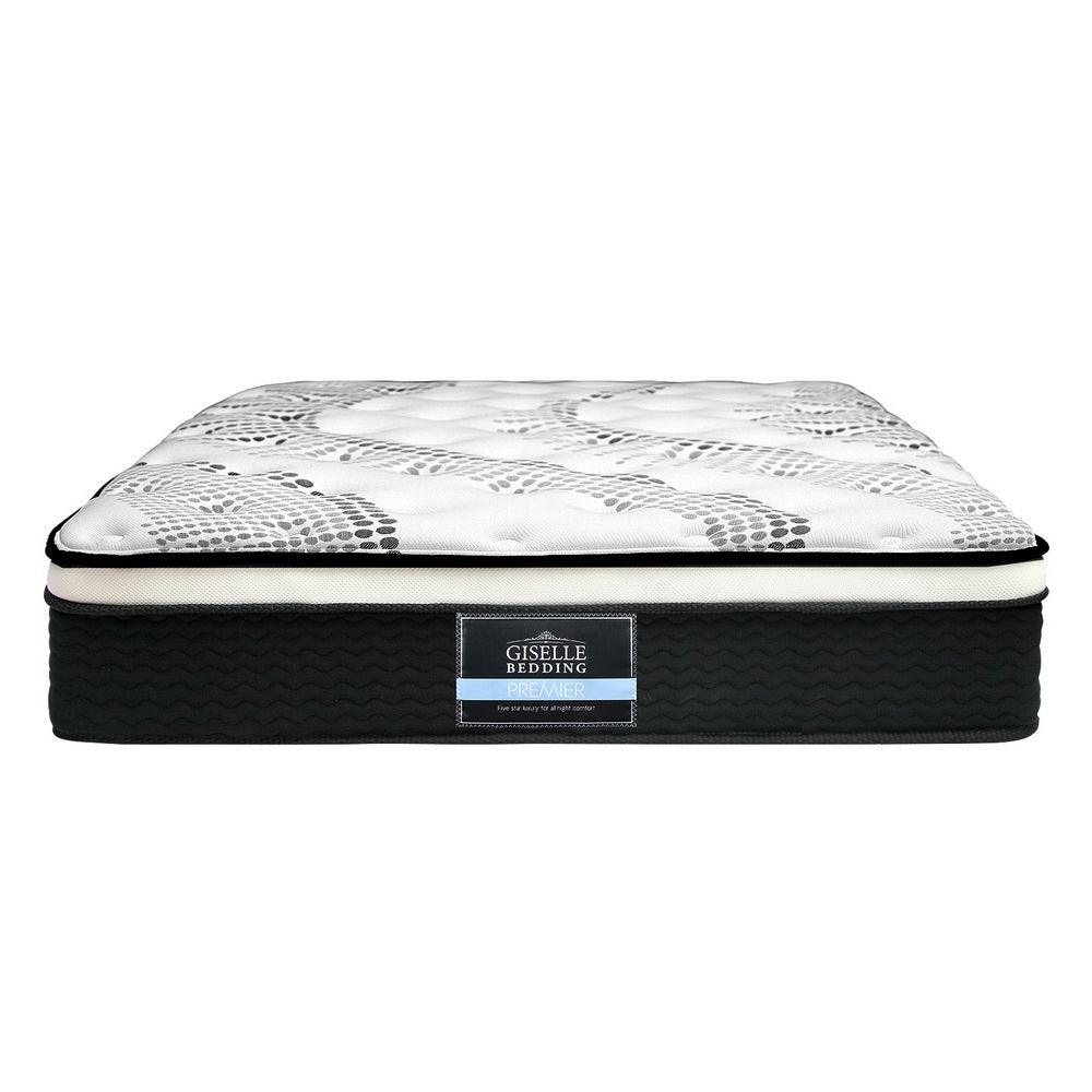 Giselle Bedding Como Euro Top Pocket Spring Mattress 32cm Thick - King Single - John Cootes