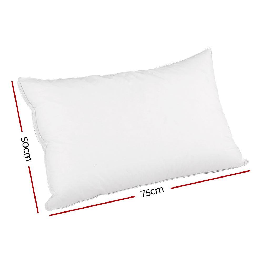 Giselle Bedding Duck Feather Down Twin Pack Pillow - John Cootes