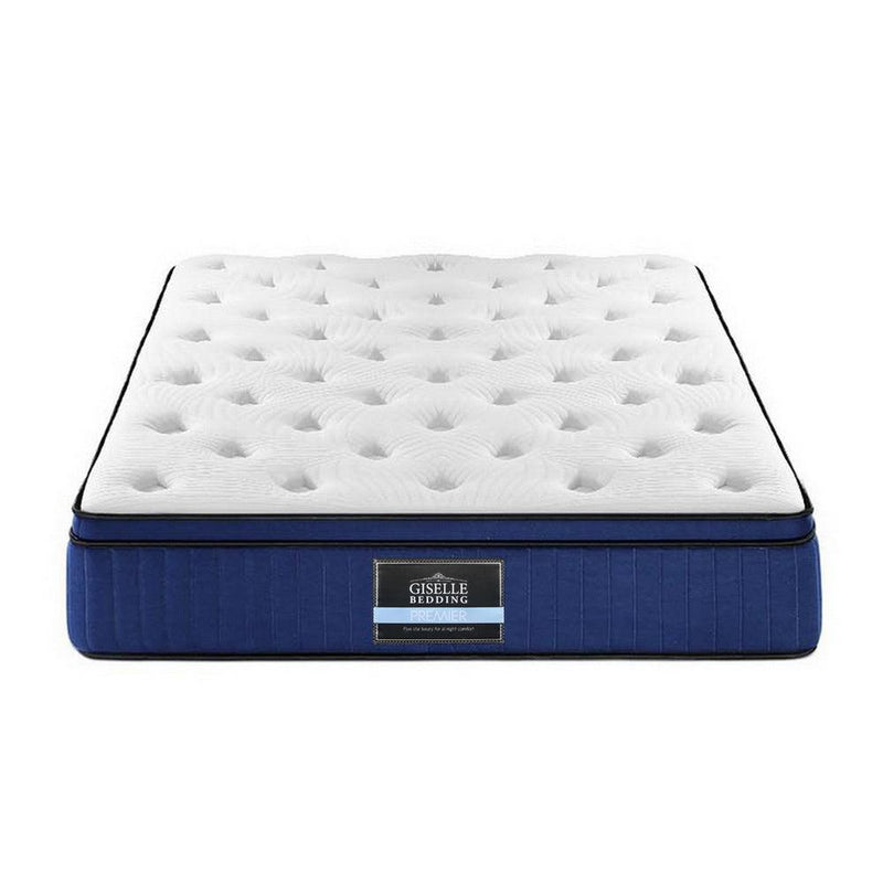 Giselle Bedding Franky Euro Top Cool Gel Pocket Spring Mattress 34cm Thick - Queen - John Cootes