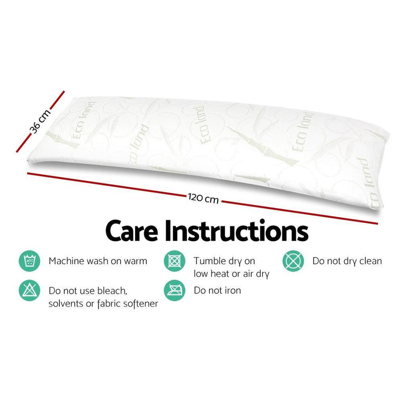 Giselle Bedding Full Body Memory Foam Pillow - John Cootes