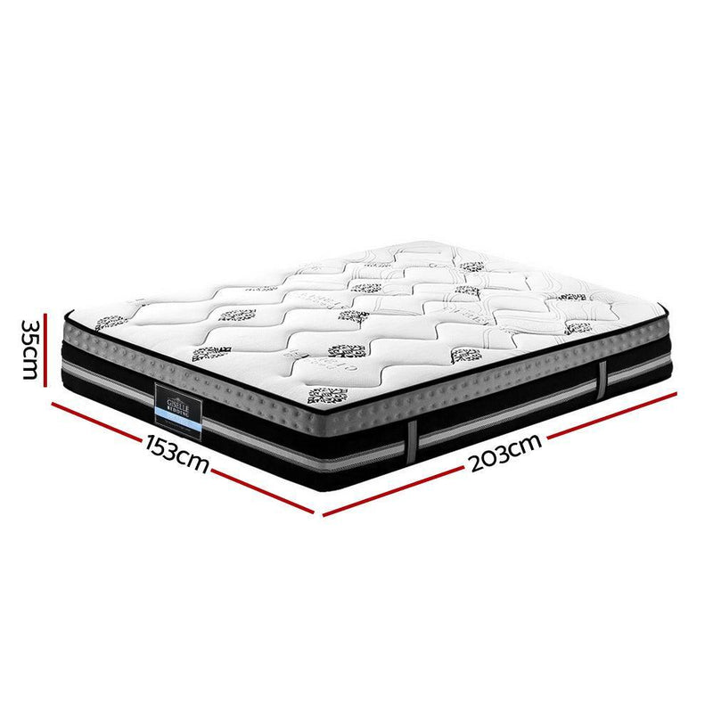 Giselle Bedding Galaxy Euro Top Cool Gel Pocket Spring Mattress 35cm Thick - Queen - John Cootes