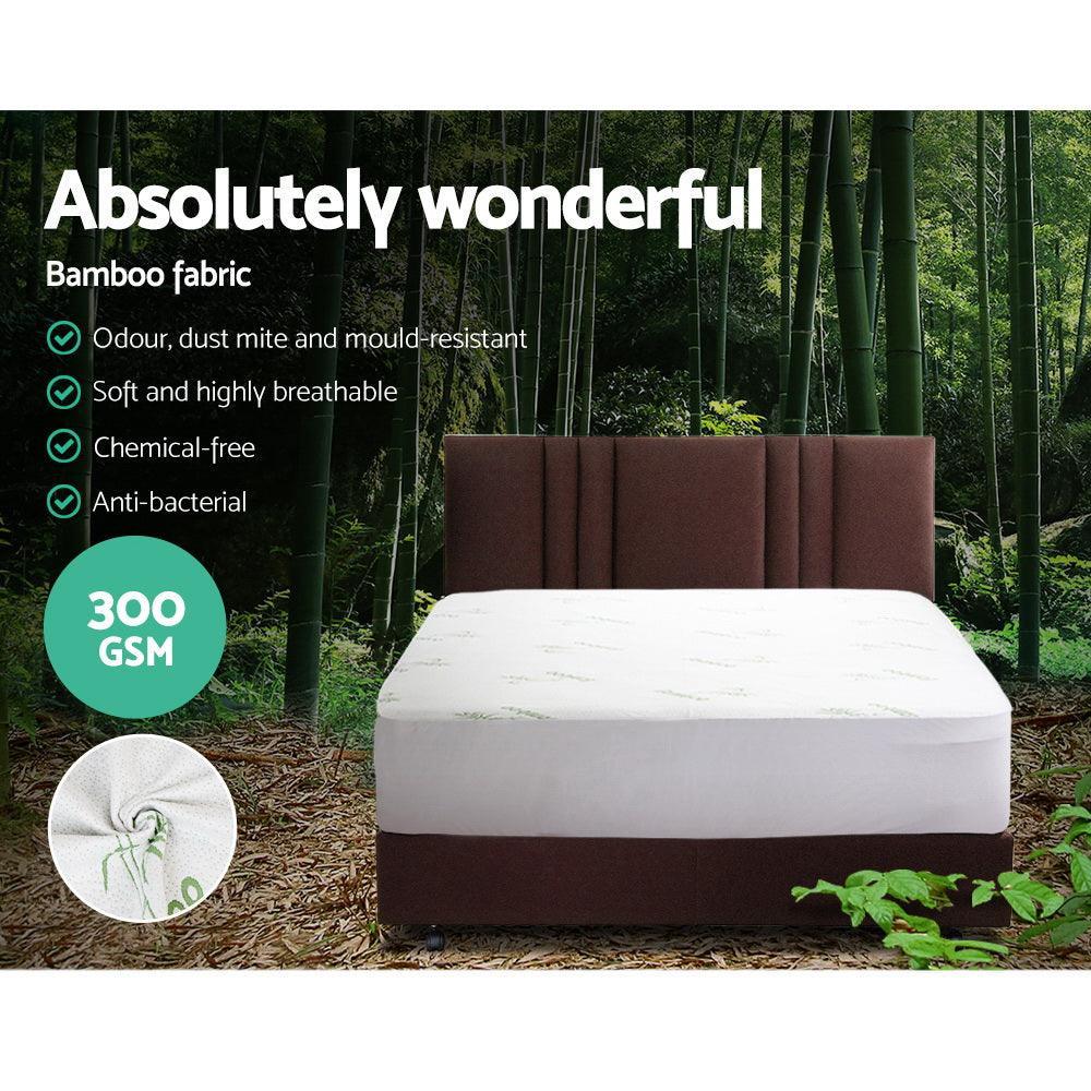 Giselle Bedding Giselle Bedding Bamboo Mattress Protector Double - John Cootes