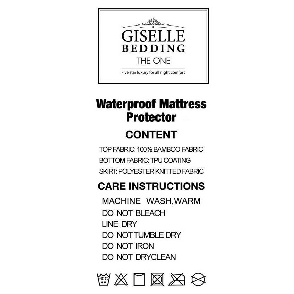 Giselle Bedding Giselle Bedding Bamboo Mattress Protector Double - John Cootes