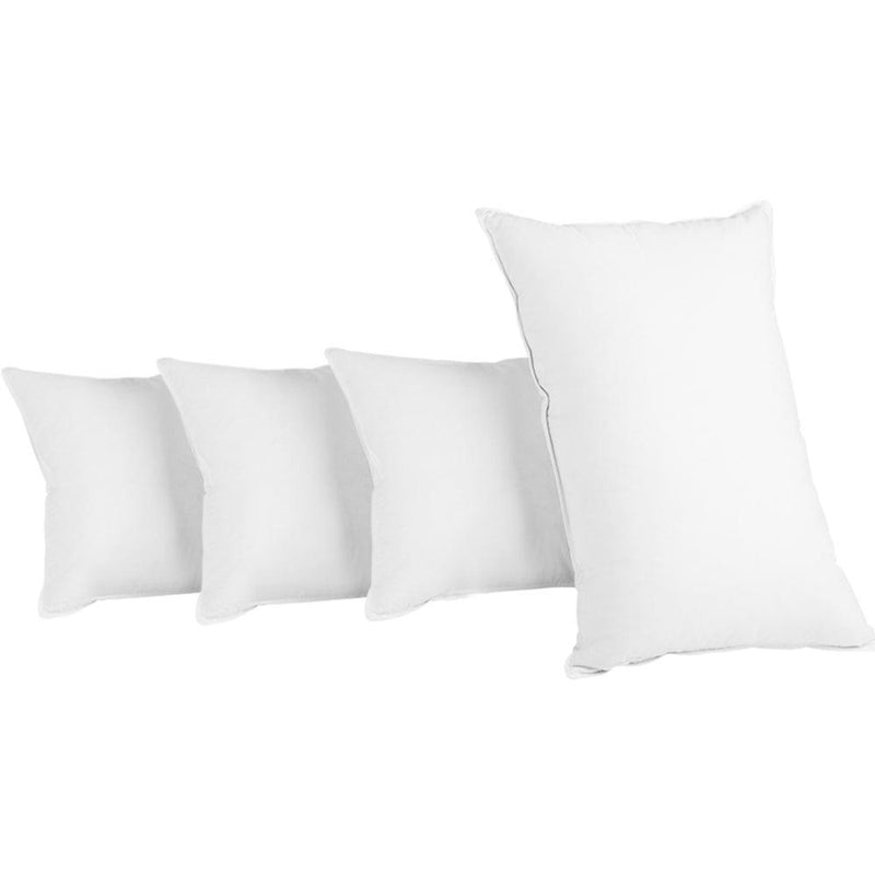 Giselle Bedding King Size 4 Pack Bed Pillow Medium*2 Firm*2 Microfibre Fiiling - John Cootes