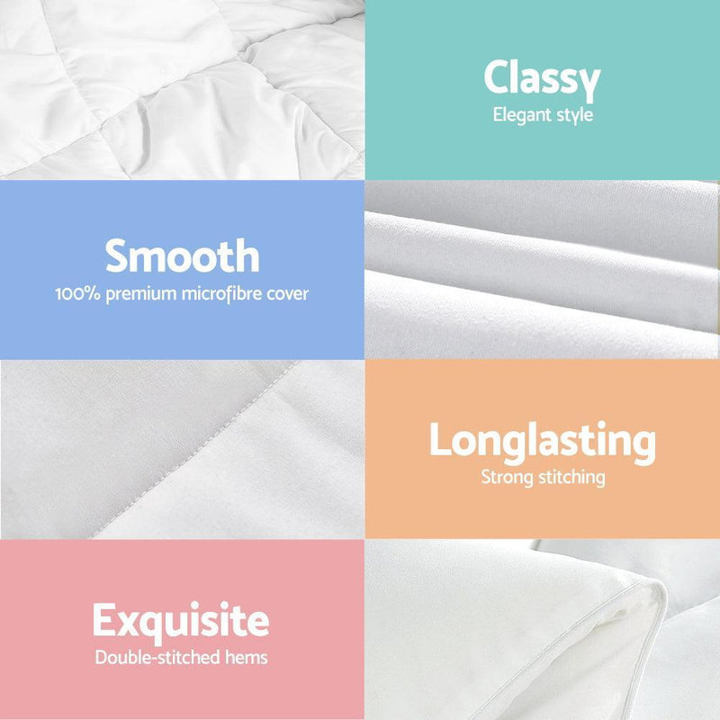 Giselle Bedding King Size 400GSM Microfibre Bamboo Microfiber Quilt - John Cootes