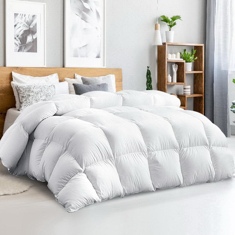 Giselle Bedding King Size 500GSM Goose Down Feather Quilt - John Cootes