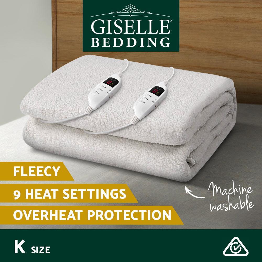 Giselle Bedding King Size Electric Blanket Fleece - John Cootes