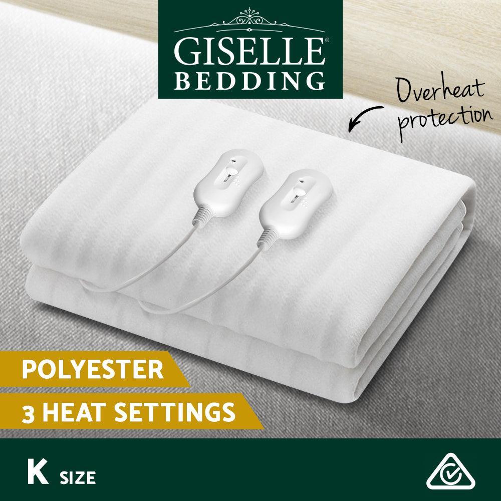 Giselle Bedding King Size Electric Blanket Polyester - John Cootes