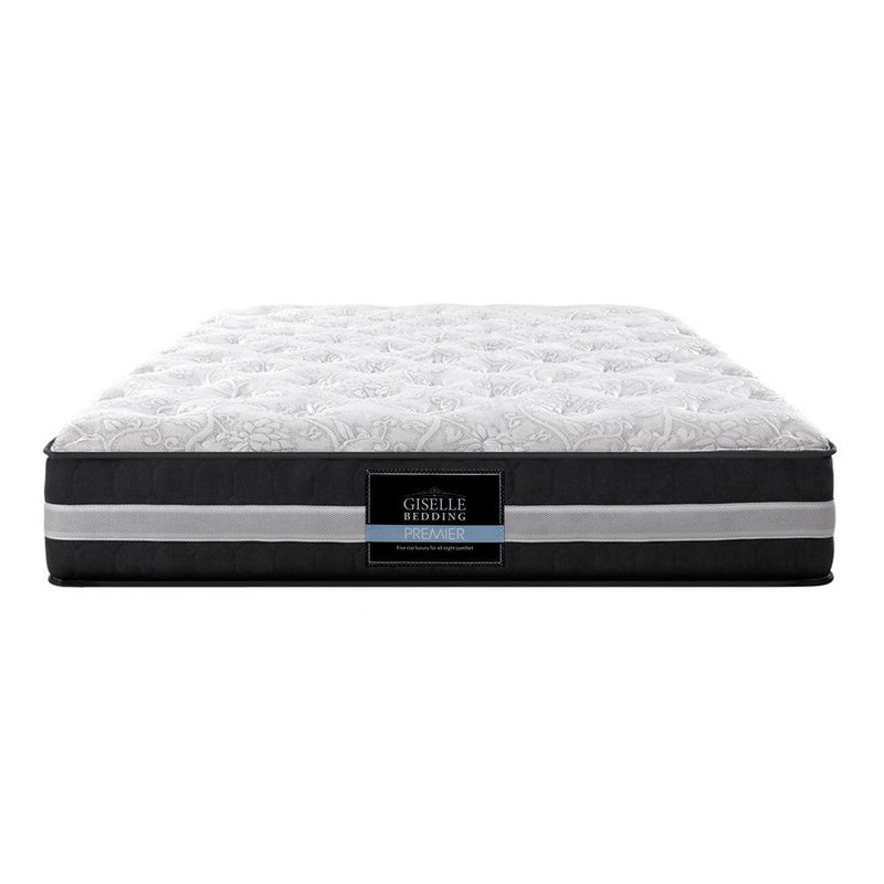Giselle Bedding Lotus Tight Top Pocket Spring Mattress 30cm Thick - Double - John Cootes