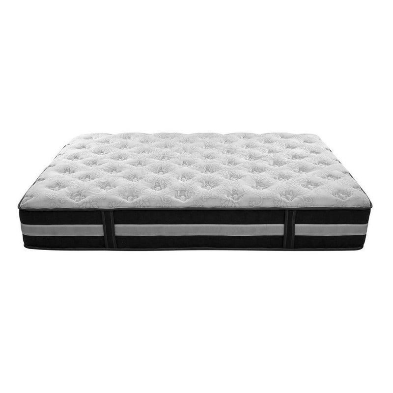 Giselle Bedding Lotus Tight Top Pocket Spring Mattress 30cm Thick - Double - John Cootes
