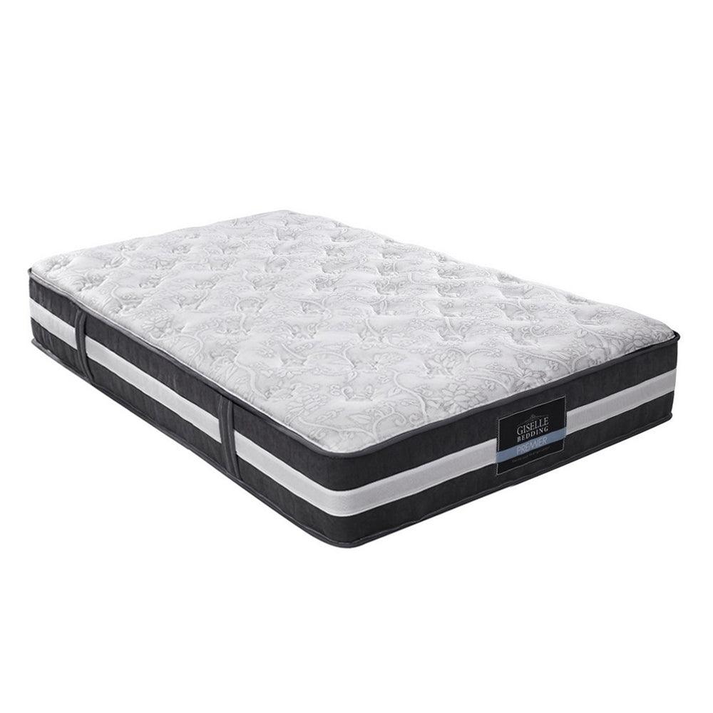 Giselle Bedding Lotus Tight Top Pocket Spring Mattress 30cm Thick - King Single - John Cootes