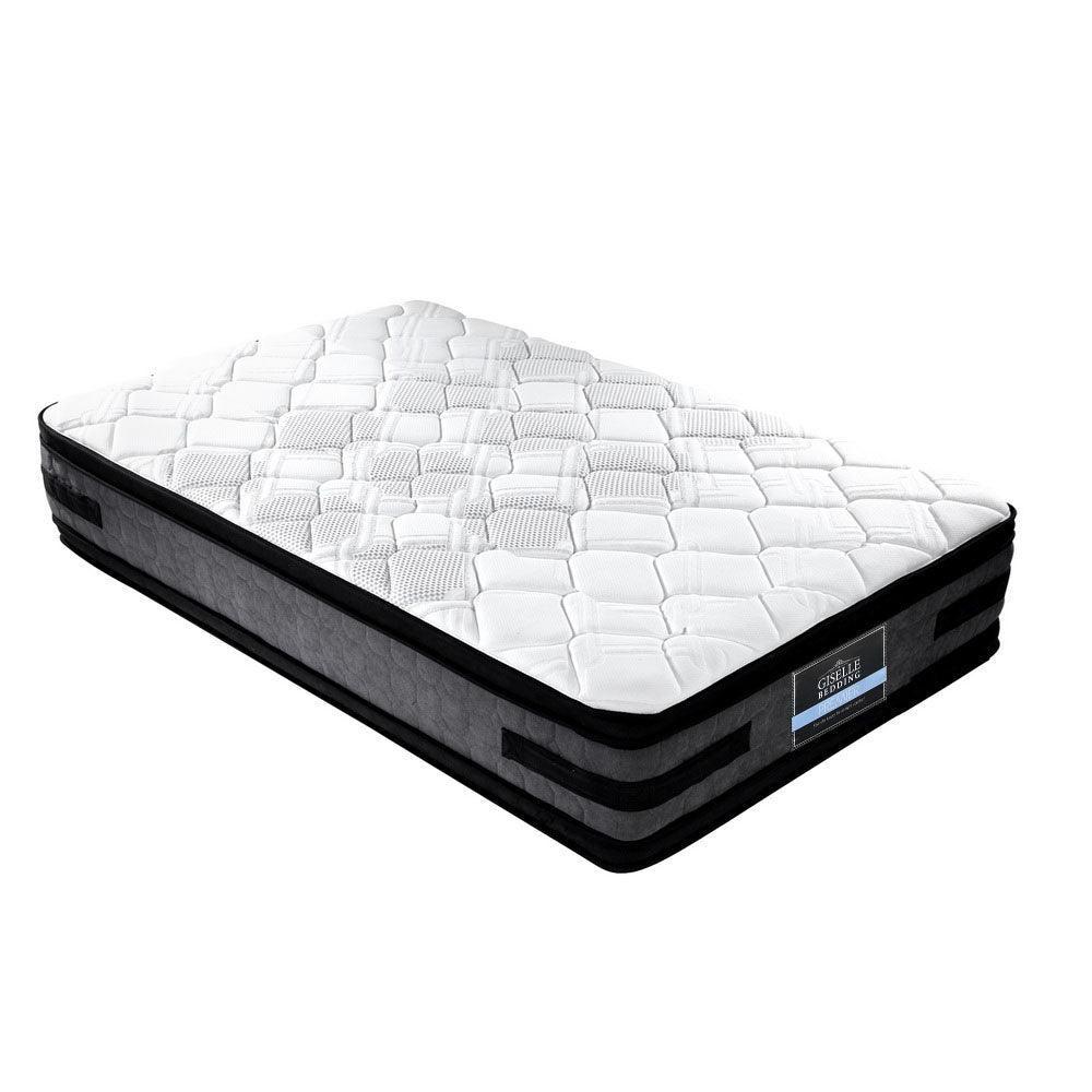 Giselle Bedding Luna Euro Top Cool Gel Pocket Spring Mattress 36cm Thick -King Single - John Cootes