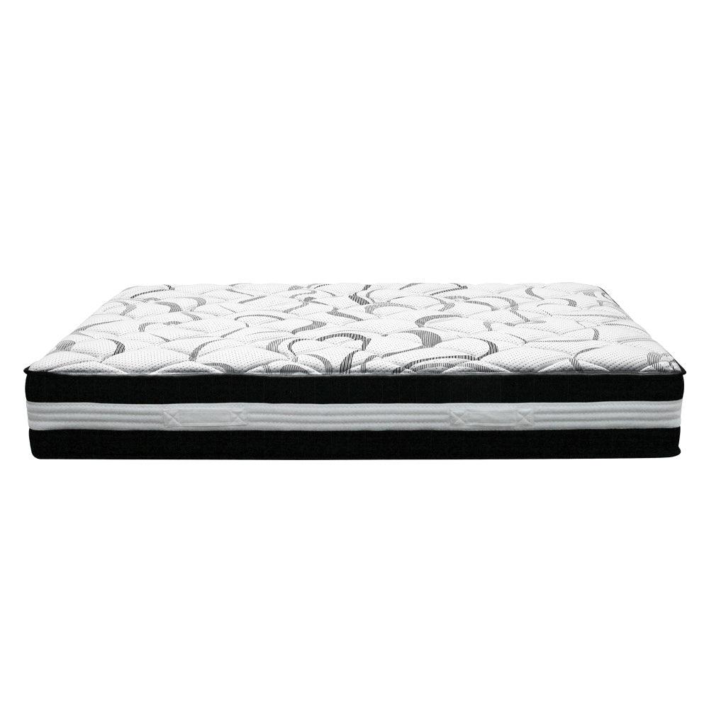 Giselle Bedding Mykonos Euro Top Pocket Spring Mattress 30cm Thick King - John Cootes