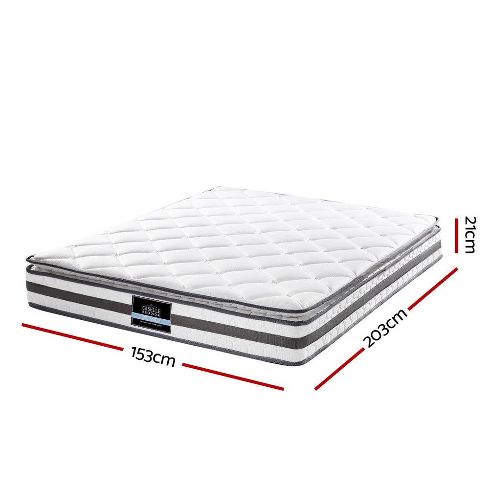 Giselle Bedding Normay Bonnell Spring Mattress 21cm Thick Queen - John Cootes