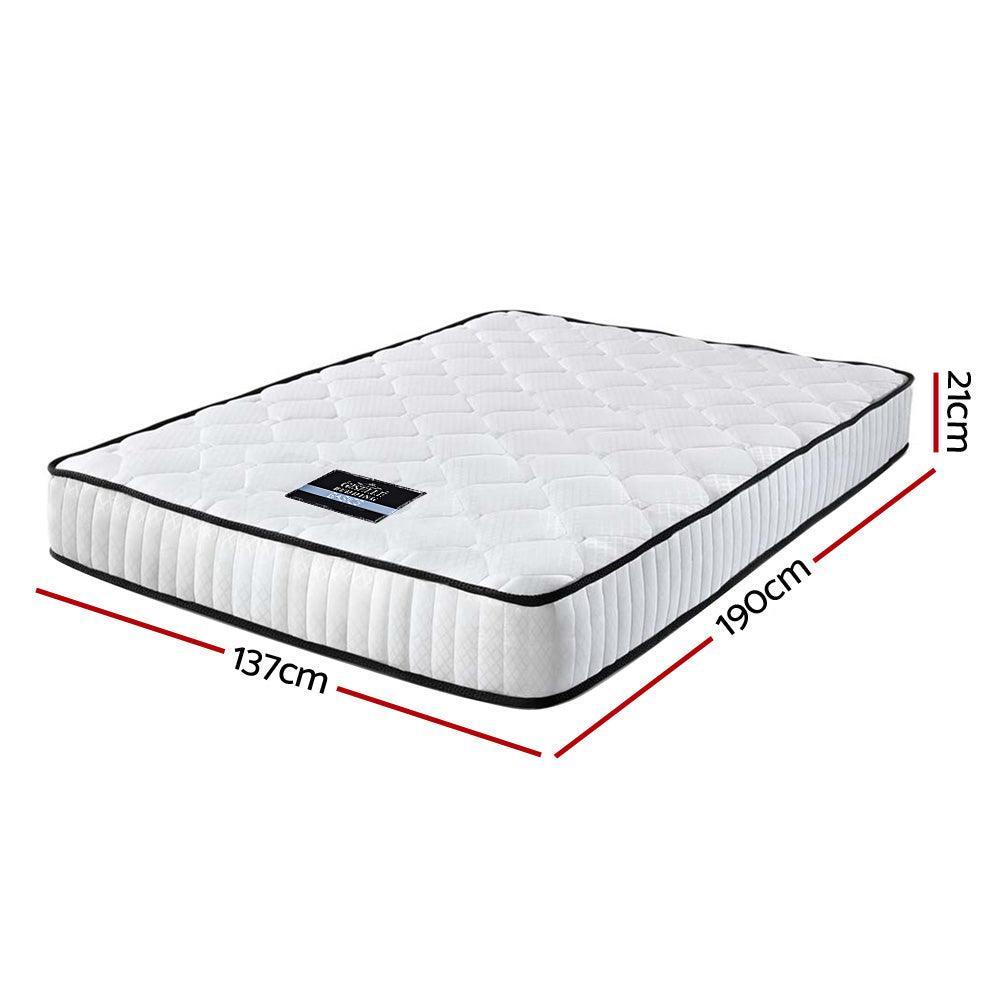 Giselle Bedding Peyton Pocket Spring Mattress 21cm Thick - Double - John Cootes