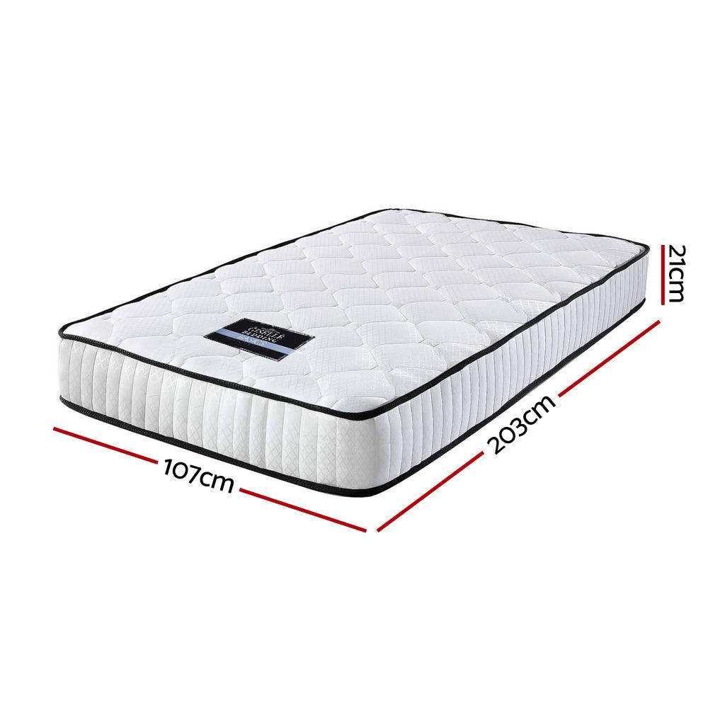 Giselle Bedding Peyton Pocket Spring Mattress 21cm Thick King Single - John Cootes