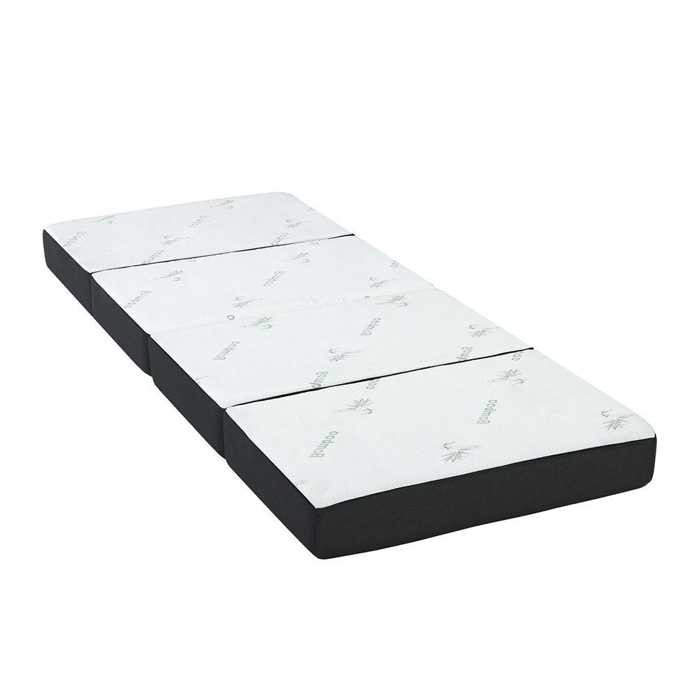 Giselle Bedding Portable Mattress Folding Foldable Foam Floor Bed Tri Fold 180cm - John Cootes