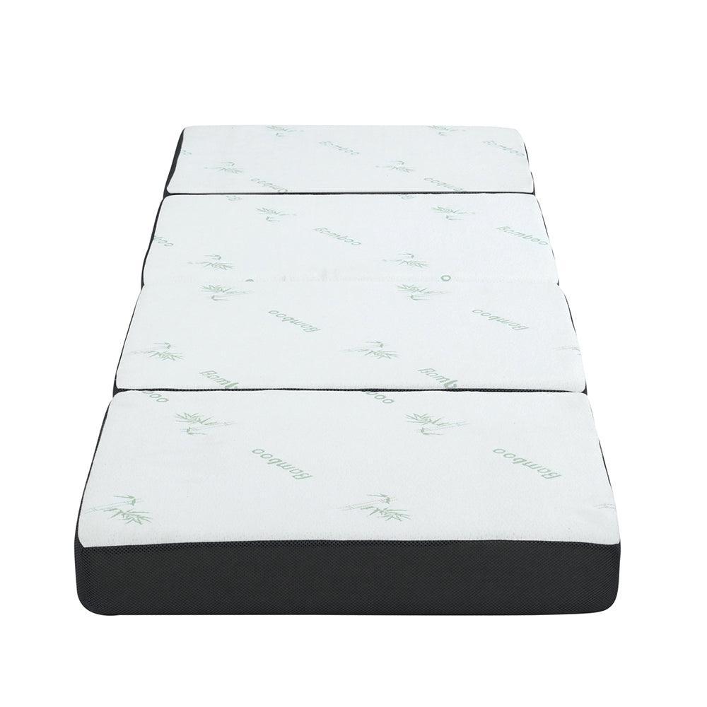 Giselle Bedding Portable Mattress Folding Foldable Foam Floor Bed Tri Fold 180cm - John Cootes