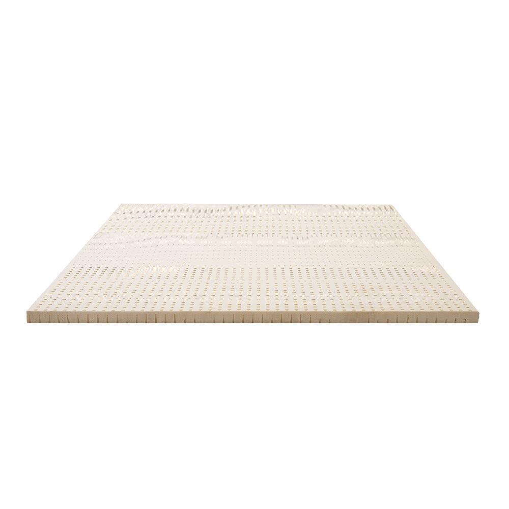 Giselle Bedding Pure Natural Latex Mattress Topper 7 Zone 5cm Queen - John Cootes