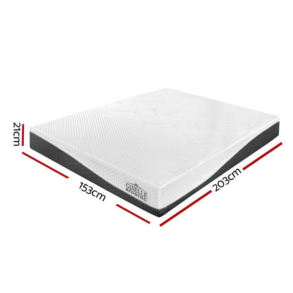 Giselle Bedding Queen Size Memory Foam Mattress Cool Gel without Spring - John Cootes