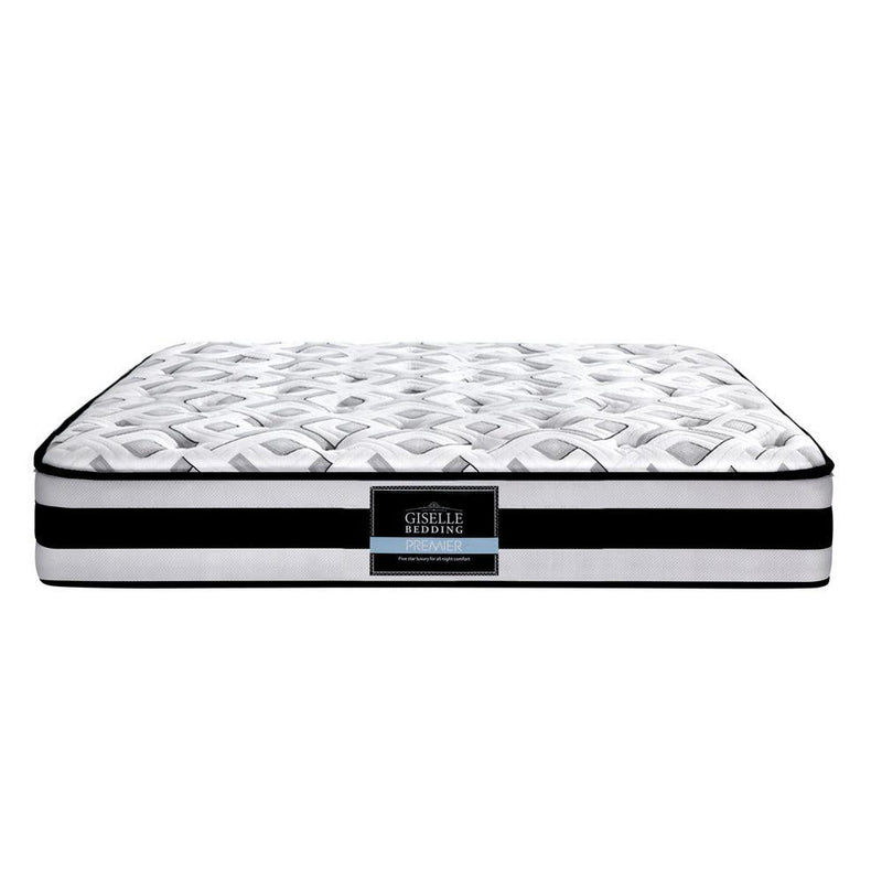 Giselle Bedding Rumba Tight Top Pocket Spring Mattress 24cm Thick Queen - John Cootes