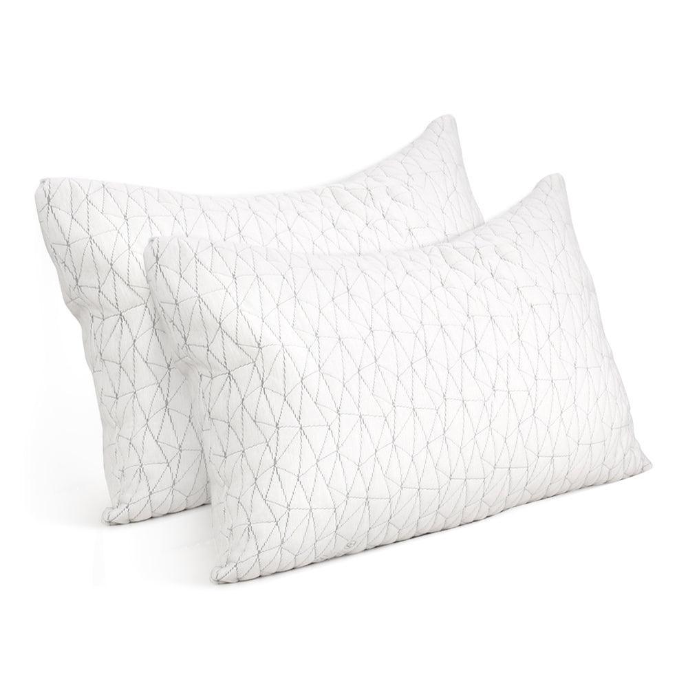 Giselle Bedding Set of 2 Rayon King Memory Foam Pillow - John Cootes