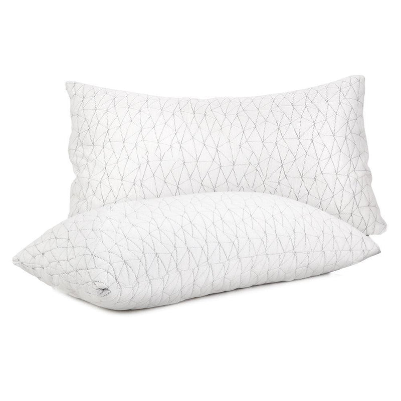 Giselle Bedding Set of 2 Rayon King Memory Foam Pillow - John Cootes