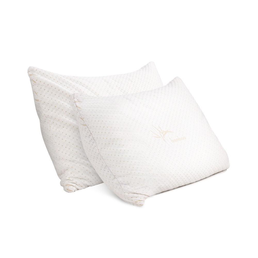 Giselle Bedding Set of 2 Single Bamboo Memory Foam Pillow - John Cootes