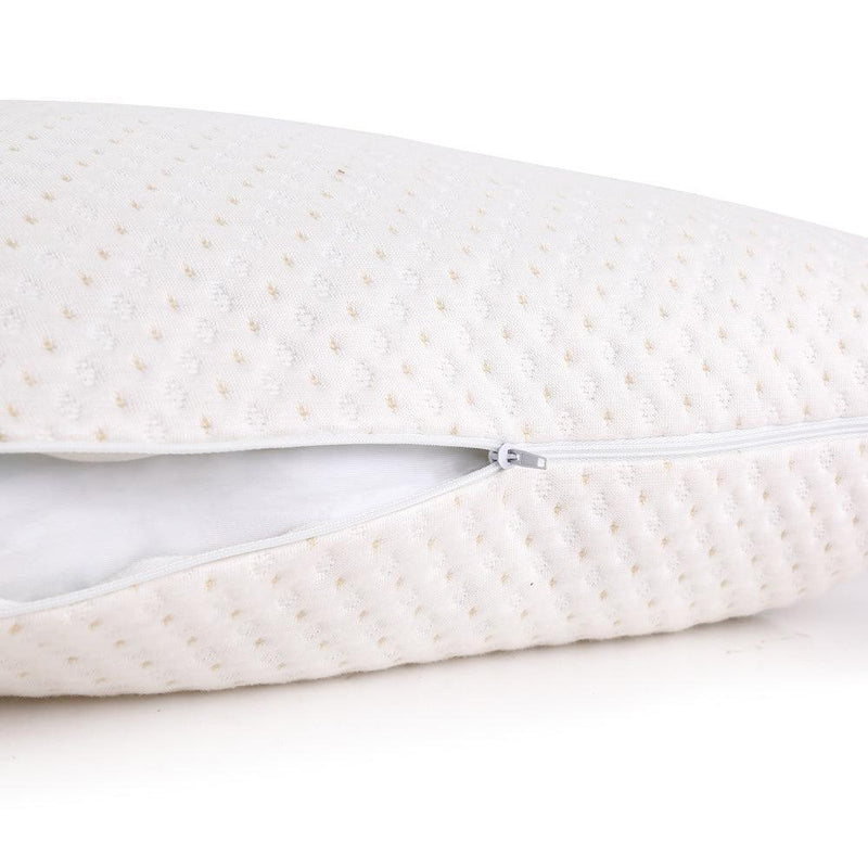 Giselle Bedding Set of 2 Single Bamboo Memory Foam Pillow - John Cootes