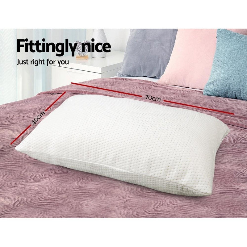 Giselle Bedding Set of 2 Visco Elastic Memory Foam Pillows - John Cootes