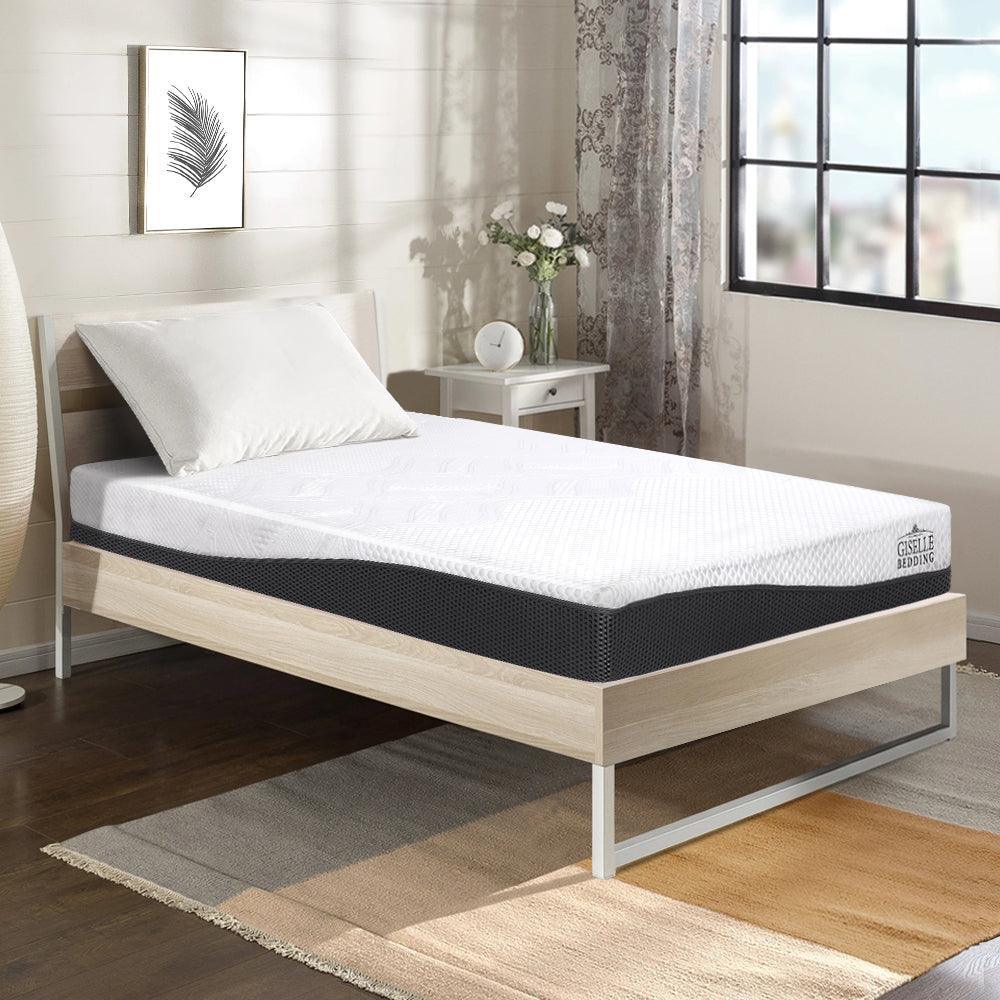 Giselle Bedding Single Size Memory Foam Mattress Cool Gel without Spring - John Cootes