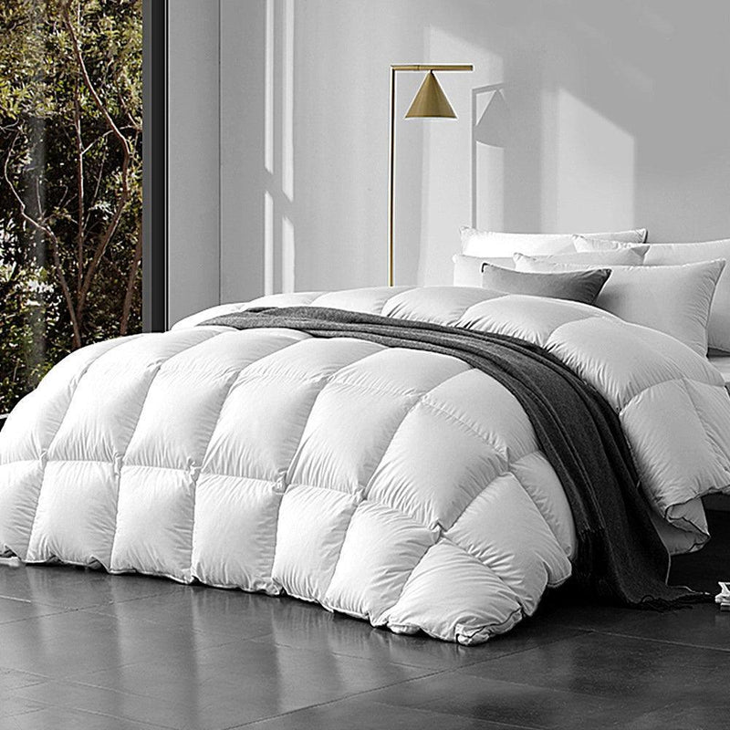 Giselle Bedding Super King 800GSM Goose Down Feather Quilt - John Cootes