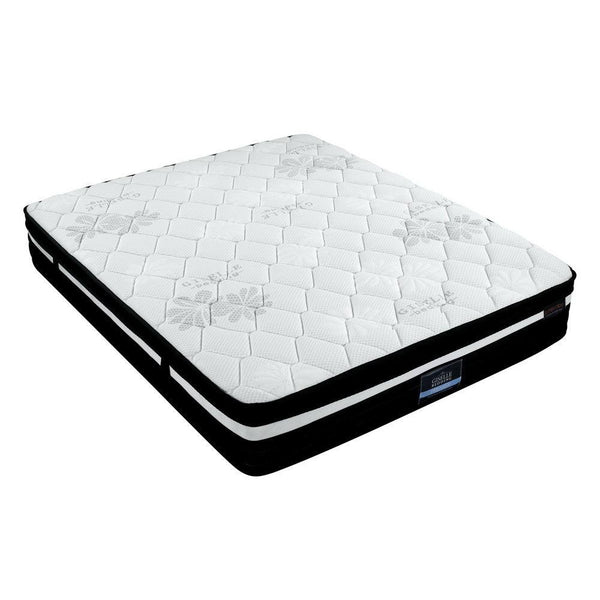 Giselle King Bed Mattress Size Extra Firm 7 Zone Pocket Spring Foam 28cm - John Cootes