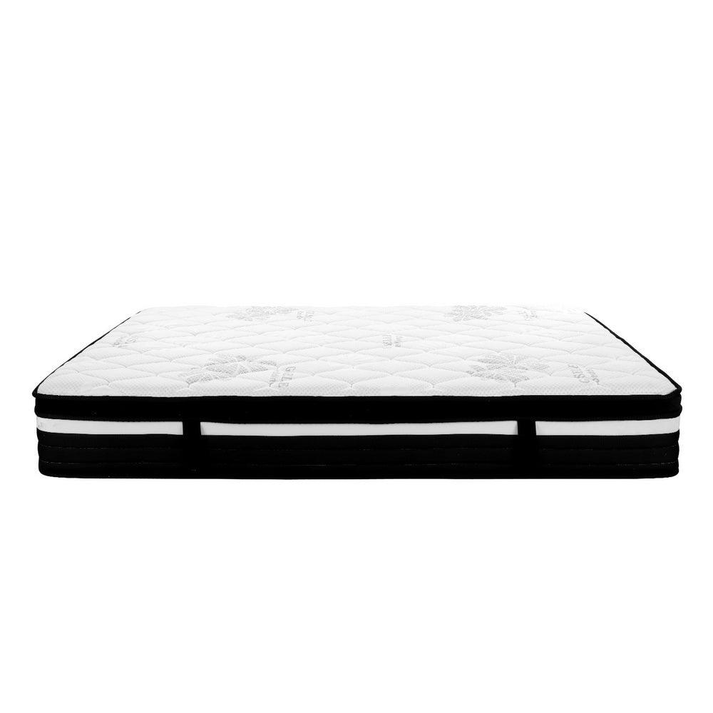 Giselle King Bed Mattress Size Extra Firm 7 Zone Pocket Spring Foam 28cm - John Cootes